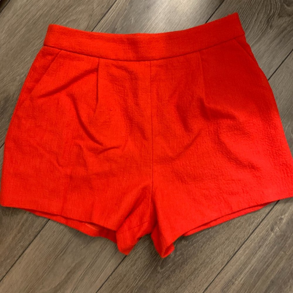 Maeve High Rise Bright Red Shorts - Size 4